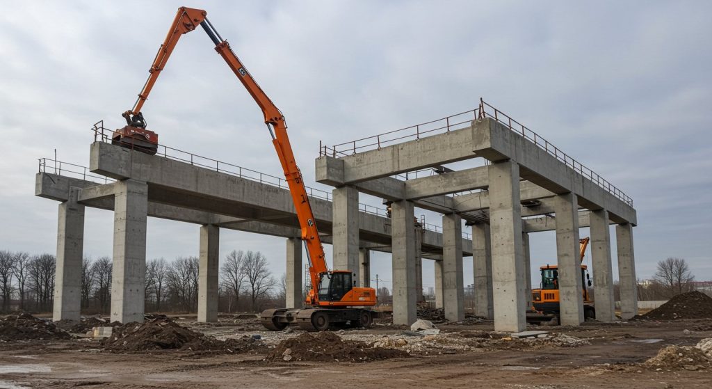 Разрушение железобетона в условиях городского строительства