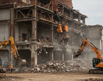 Демонтаж инженерных сооружений на объектах