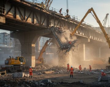 Демонтаж козловых кранов