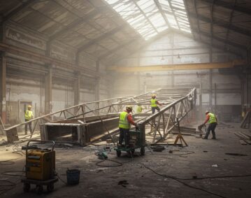 Демонтаж площадок из металла