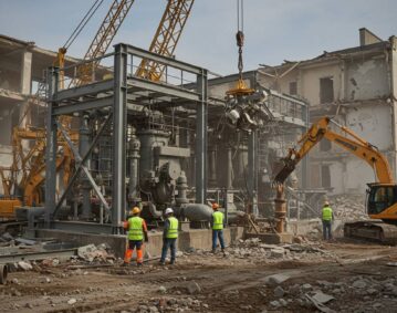 Демонтаж металлокаркасов