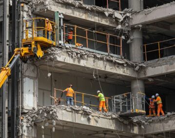 Демонтаж оборудования в вентиляционных отсеках
