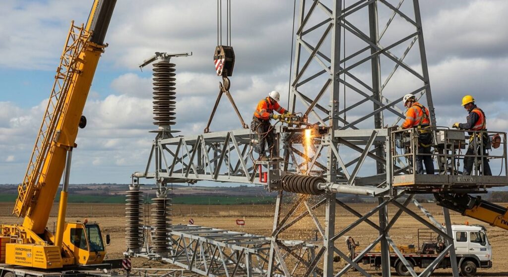 Демонтаж опоры ВЛ