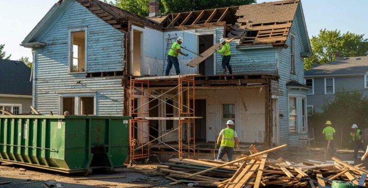 Демонтаж старого дома