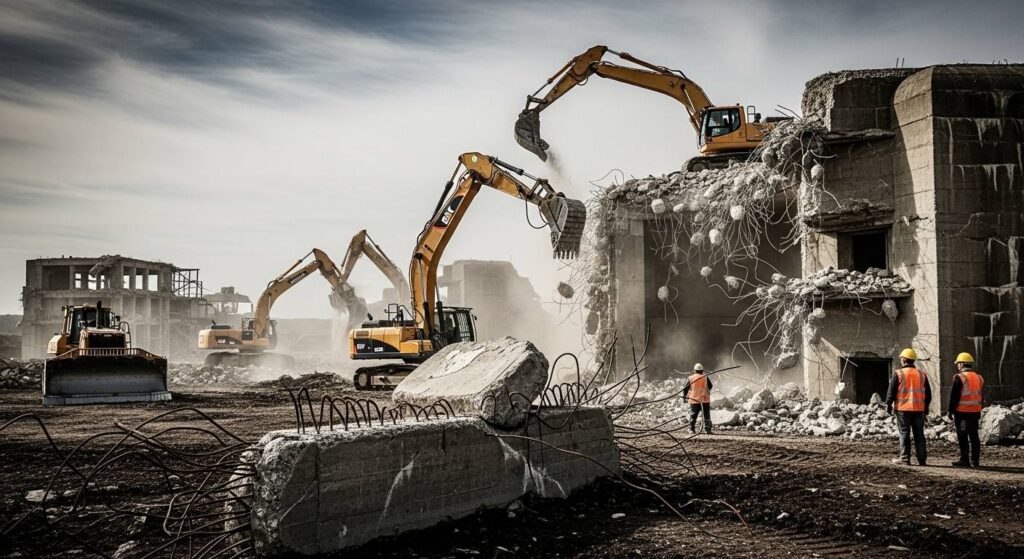 Демонтаж бункеров