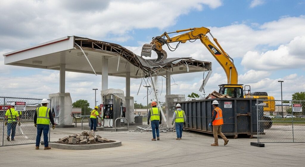 Демонтаж заправок