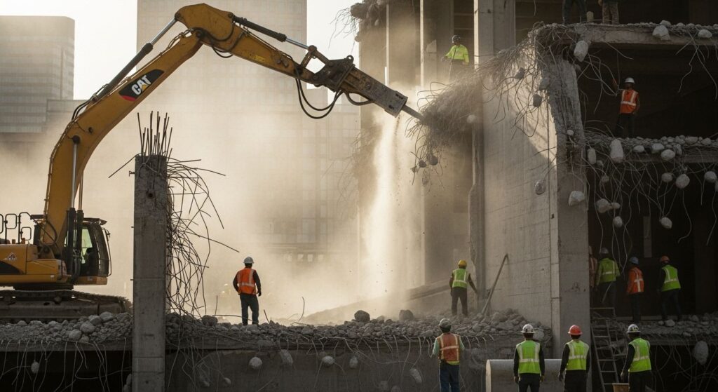 Разрушение бетонных зданий