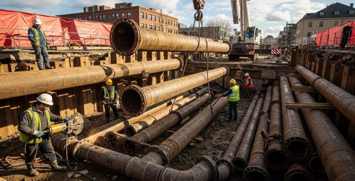 Демонтаж инженерных сетей