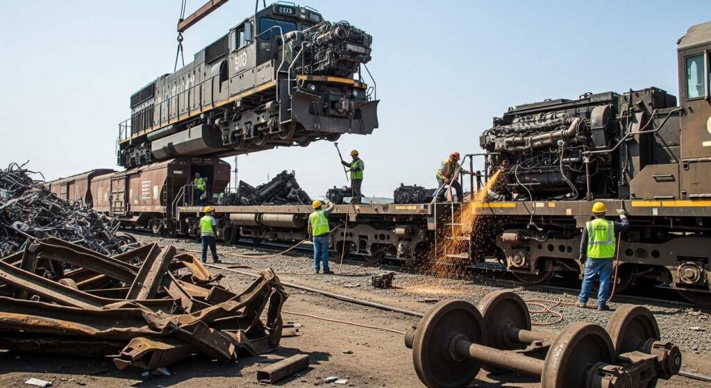 Демонтаж поезда