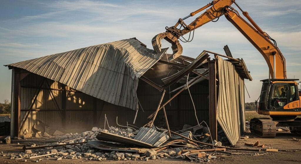 Снести металлический гараж