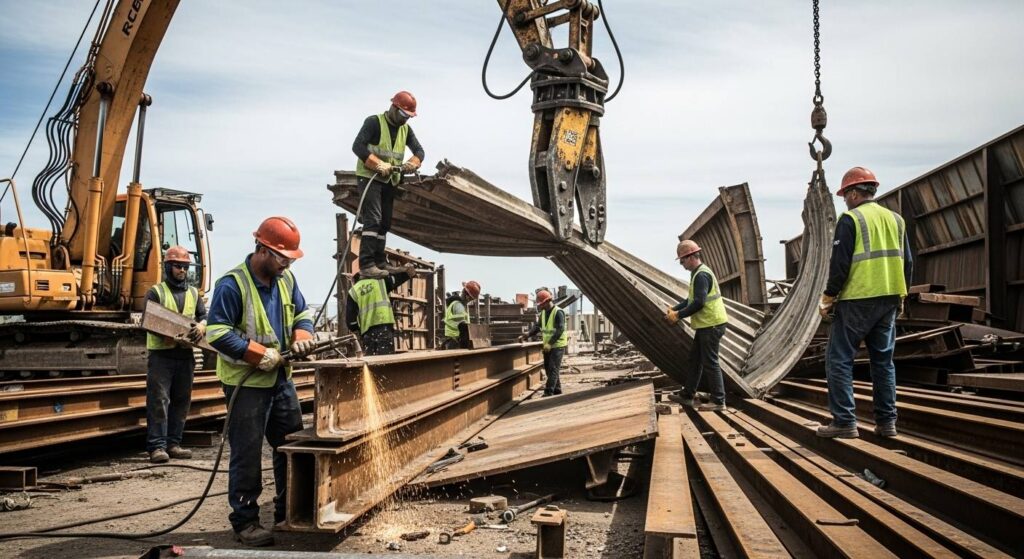 Разборка конструкций металлических