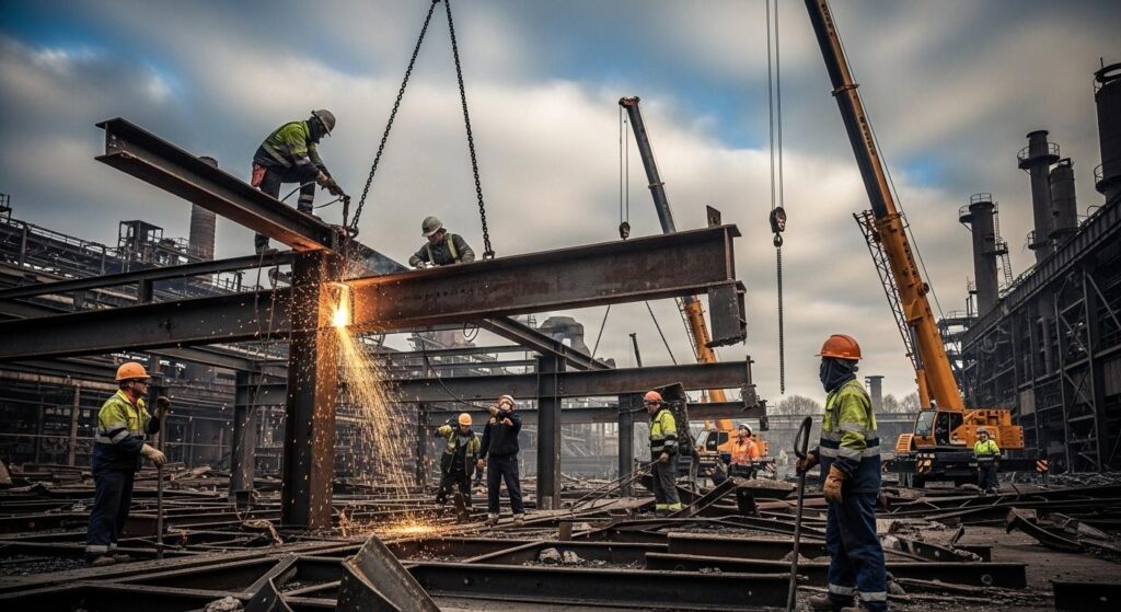 Демонтаж и резка металла