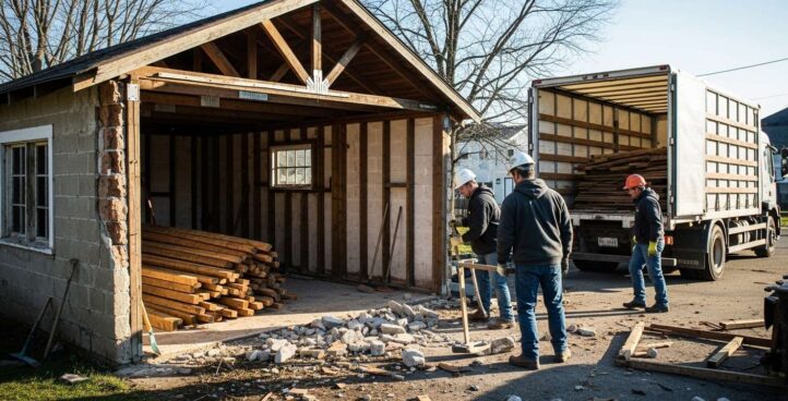 Демонтаж гаражей