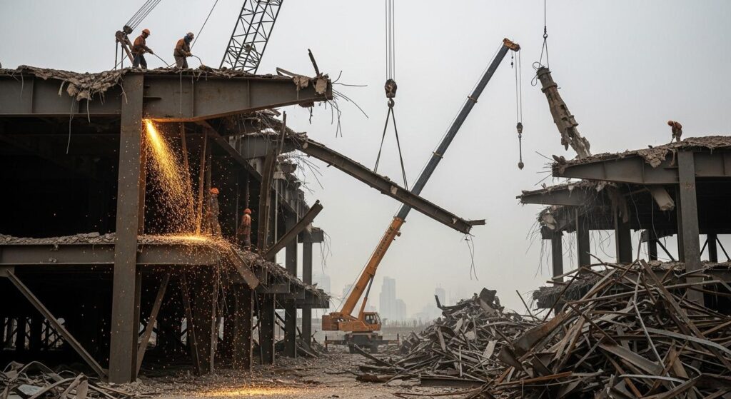 Демонтаж стальных конструкций