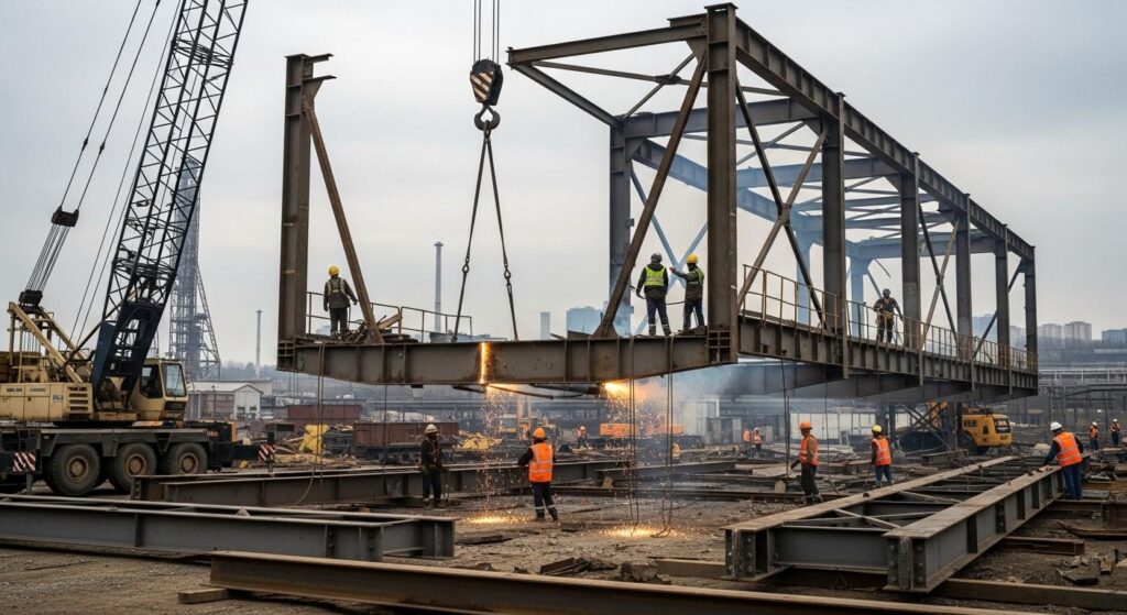 Демонтаж металлических промышленных конструкций