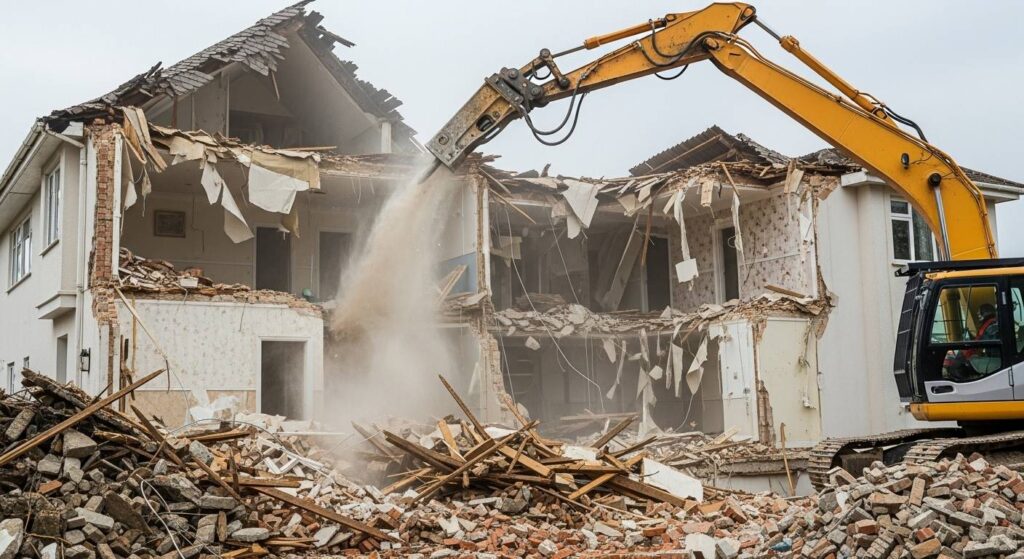 Снести большой дом