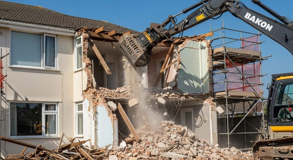 Снести часть дома