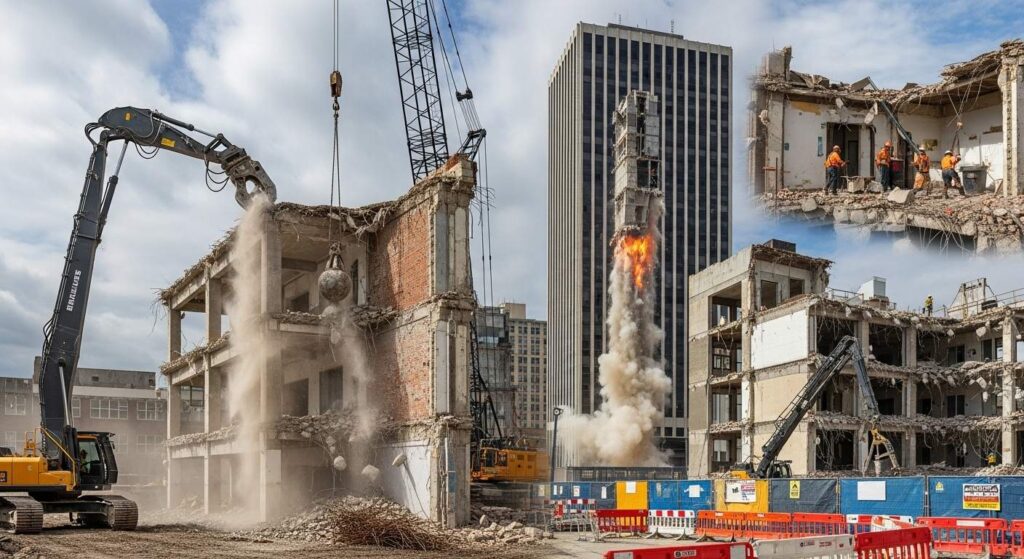 Снос зданий взрывом