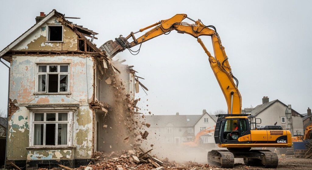 Слом старого дома
