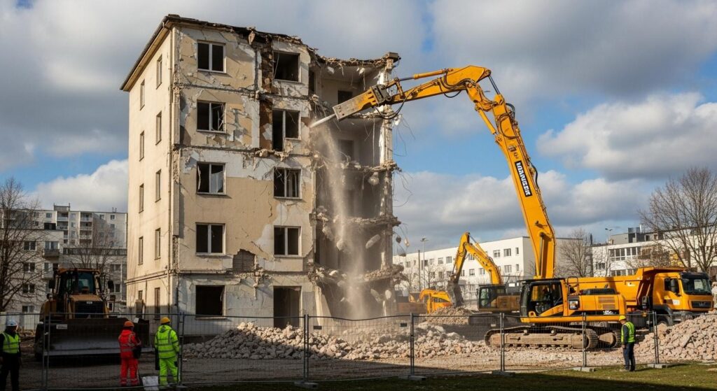 Демонтаж хризотилцементных труб