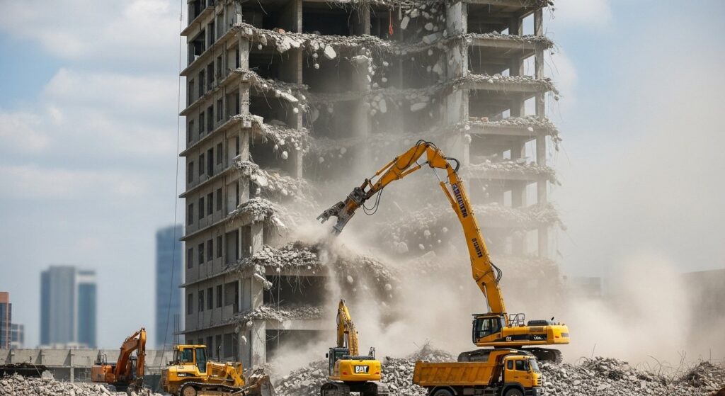 Ликвидация зданий путем разборки