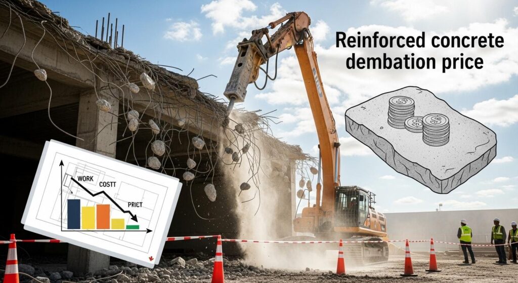 Демонтаж железобетона цена