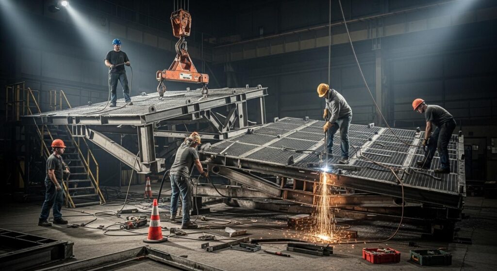 Демонтаж площадки обслуживания