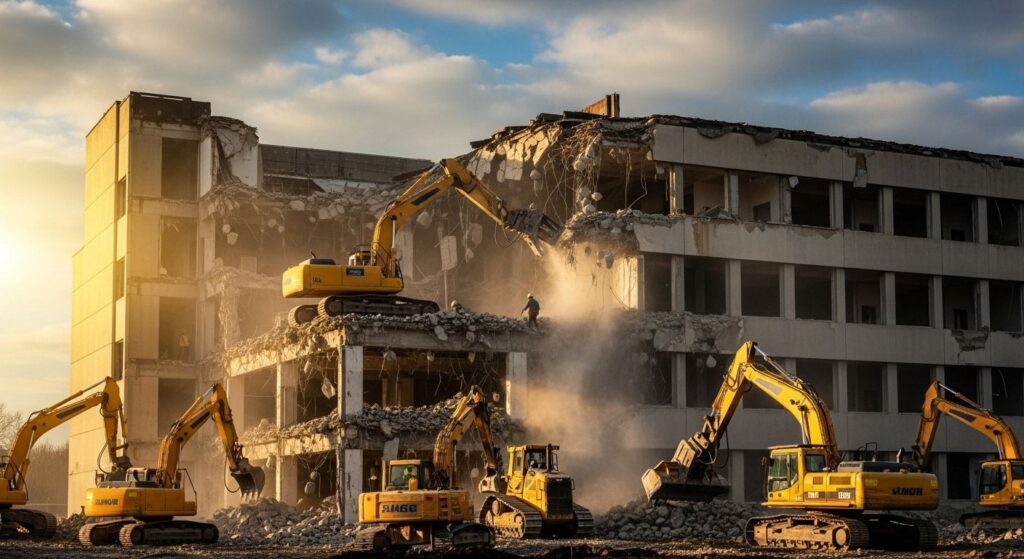 Демонтаж фундамента цена за куб