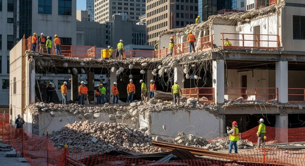 Демонтаж конструкций квартиры