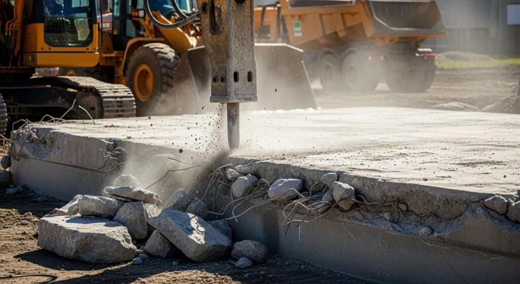 Демонтаж фундамента цена за погонный метр