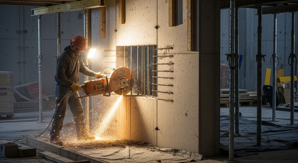 Резка проемов в несущих стенах