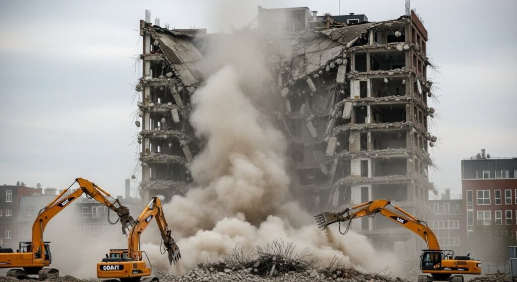 Разборка многоэтажных зданий