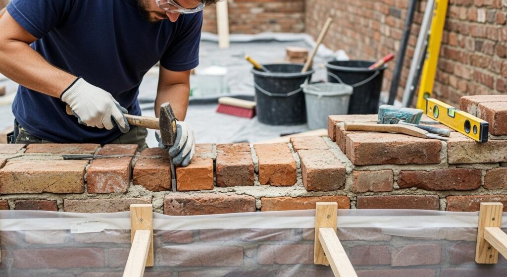 Демонтаж кирпича с сохранением