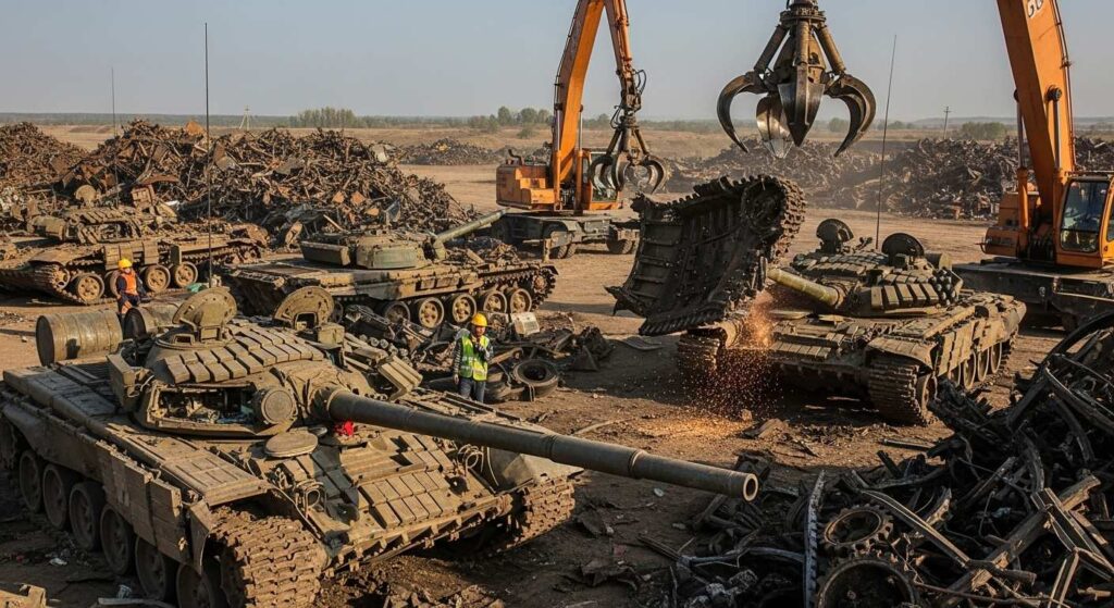 Демонтаж горизонтального резервуара