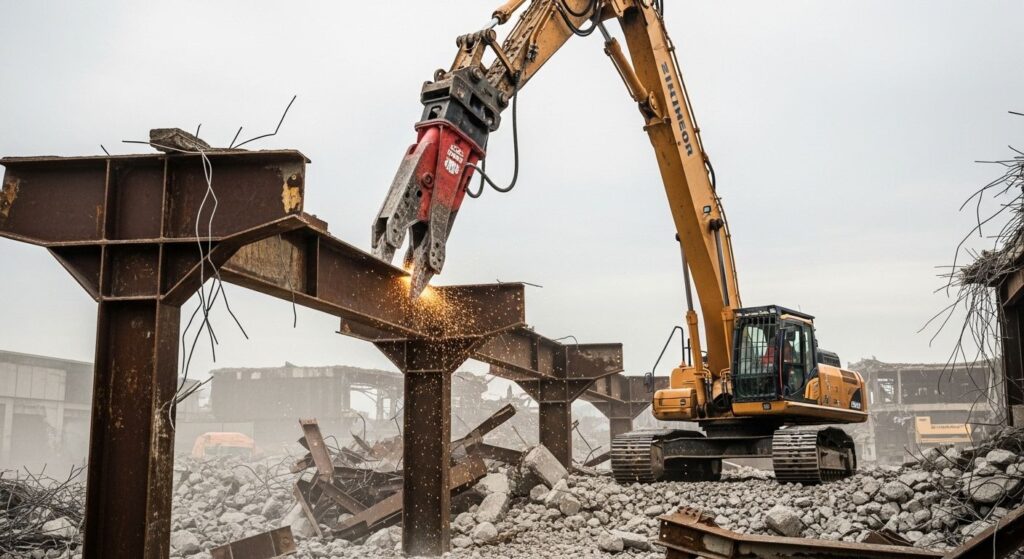 Демонтаж конструкций гидроножницами