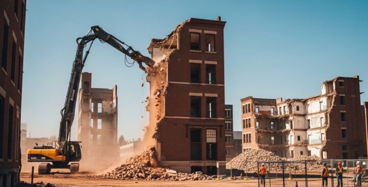 Разборка кирпичных зданий