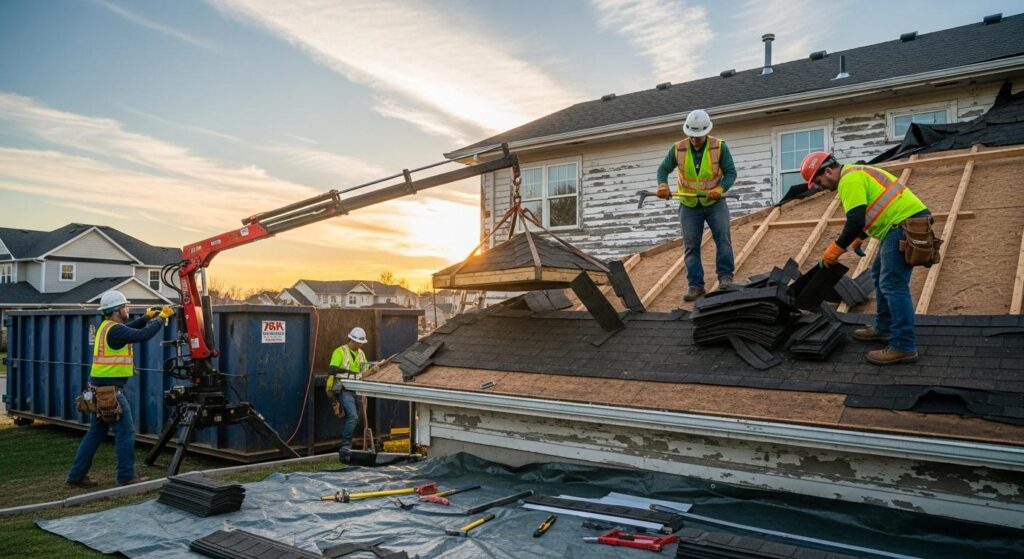 Демонтаж кровли