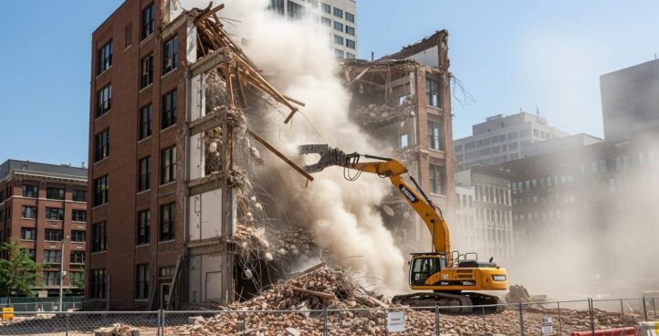 Демонтаж кирпичных строений