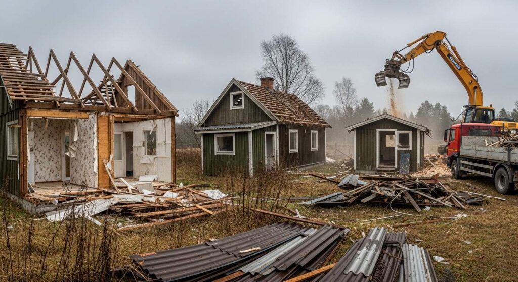 Демонтаж дачных строений