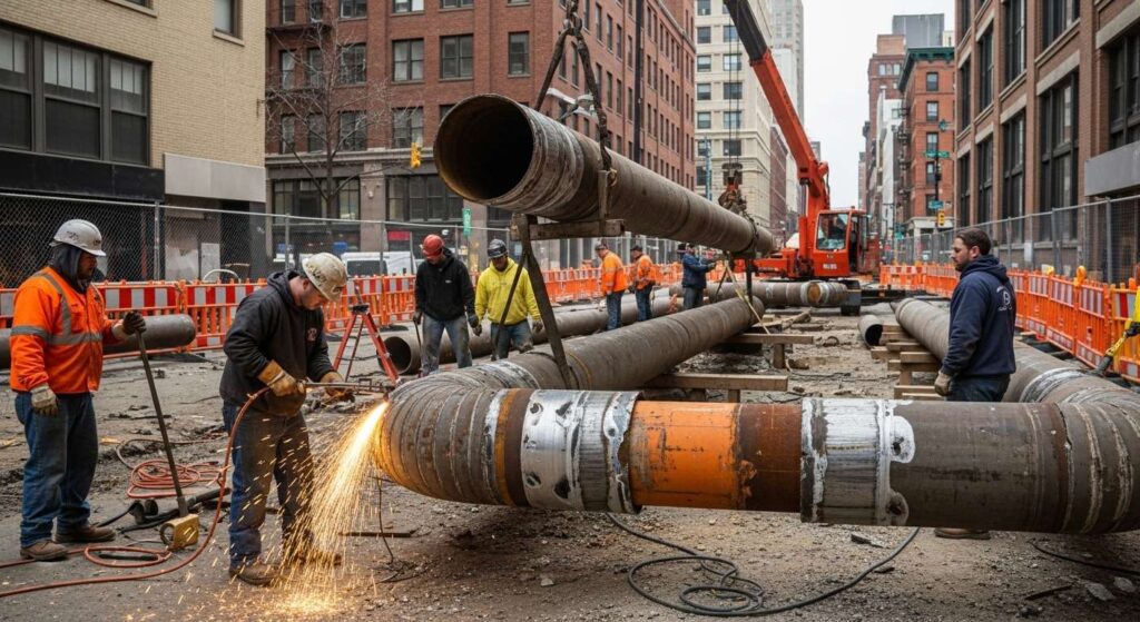 Демонтаж теплотрассы