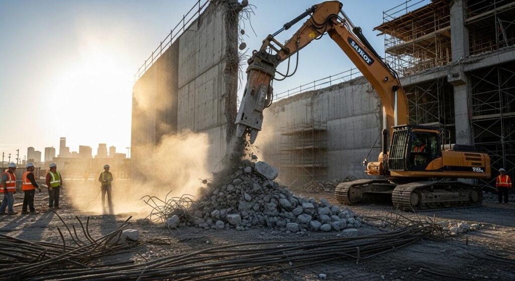 Разборка бетонных конструкций