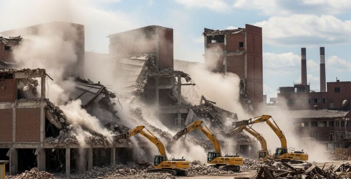 Демонтаж экскаватором