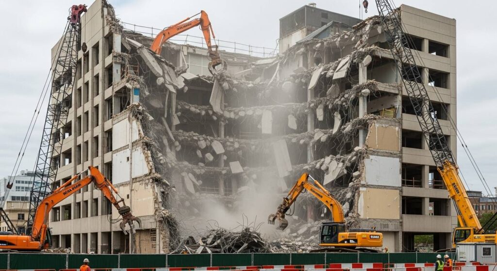 Демонтаж ветхого здания