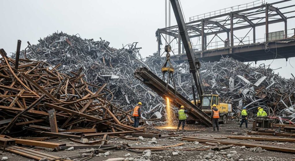 Демонтаж металлоконструкций цена за 1 тонну