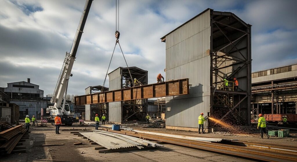 Демонтаж промышленных конструкций