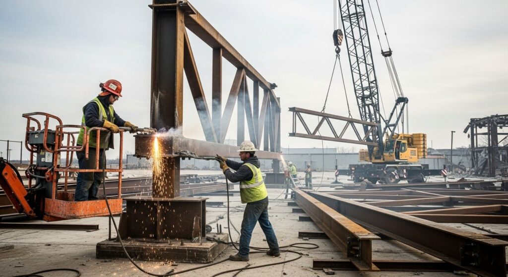 Демонтаж металлических опор