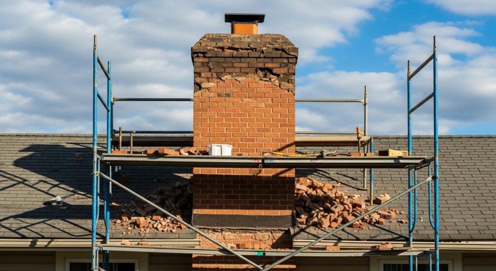 Демонтаж дымохода