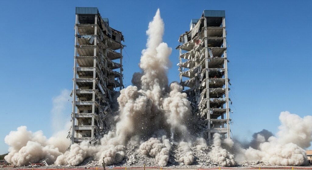 Демонтаж бетонных дорожек