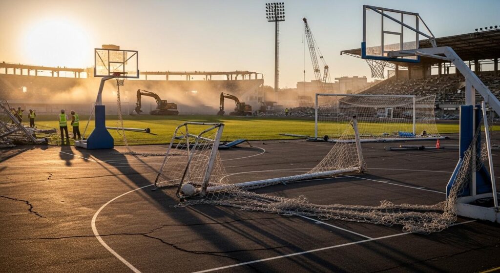 Демонтаж спортивных площадок