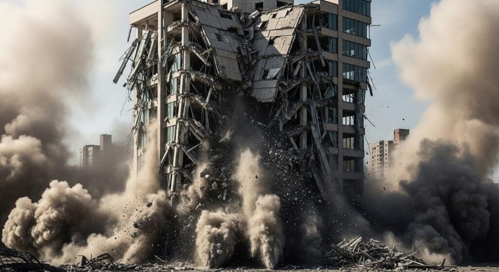 Демонтаж частного кирпичного дома